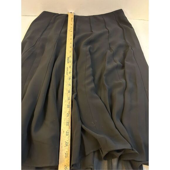 George  Mark Eisen black flowing skirt size 12 business casual rn#58011 - Picture 8 of 9